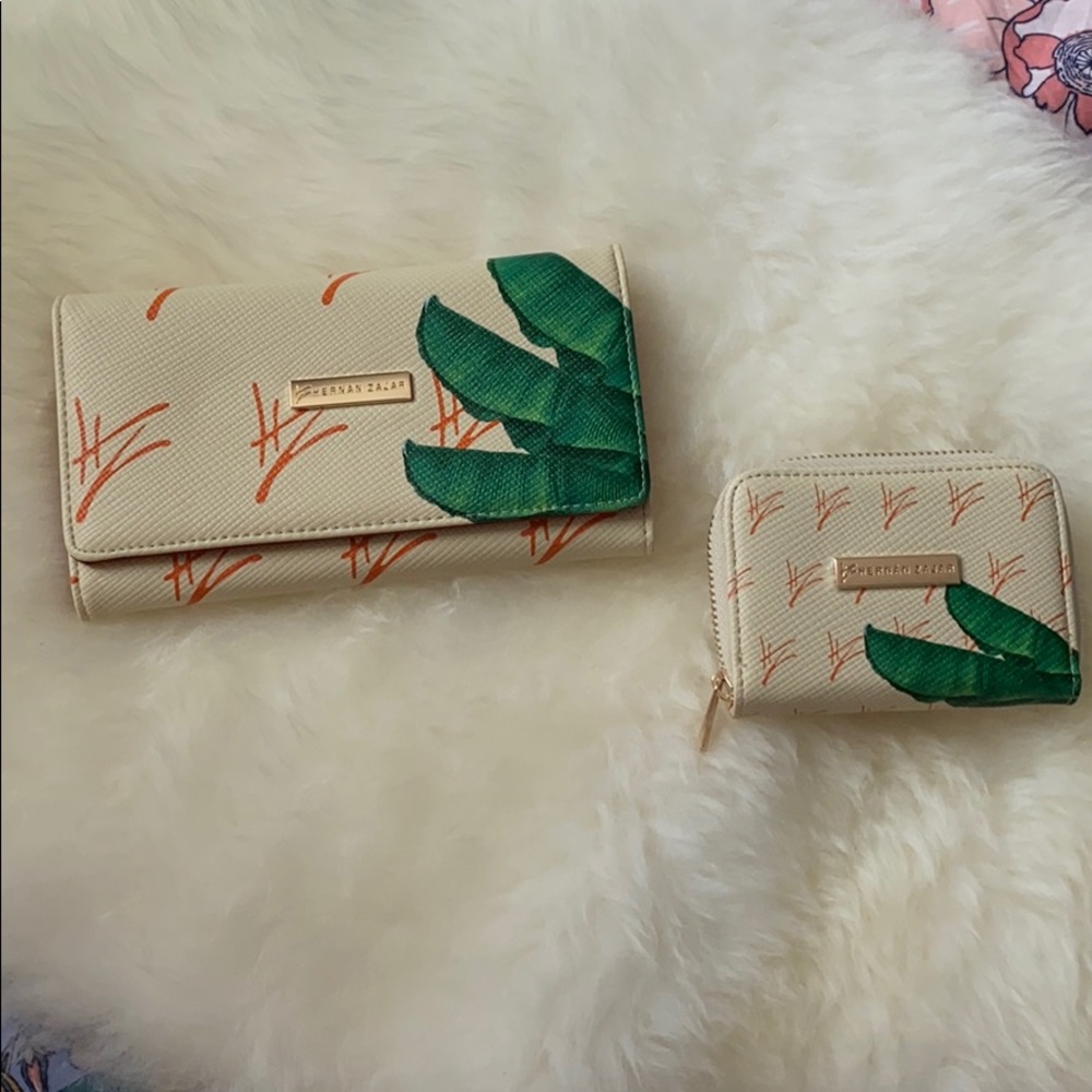 NEW HERNAN Z. VEGAN LEATHER WALLET AND COIN POUCH